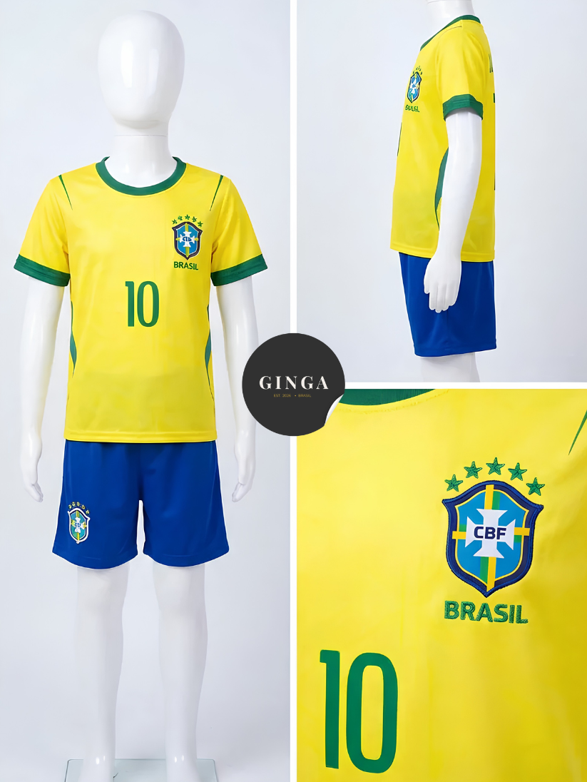 Kids — Conjunto Infantil Seleção Brasileira Número 10