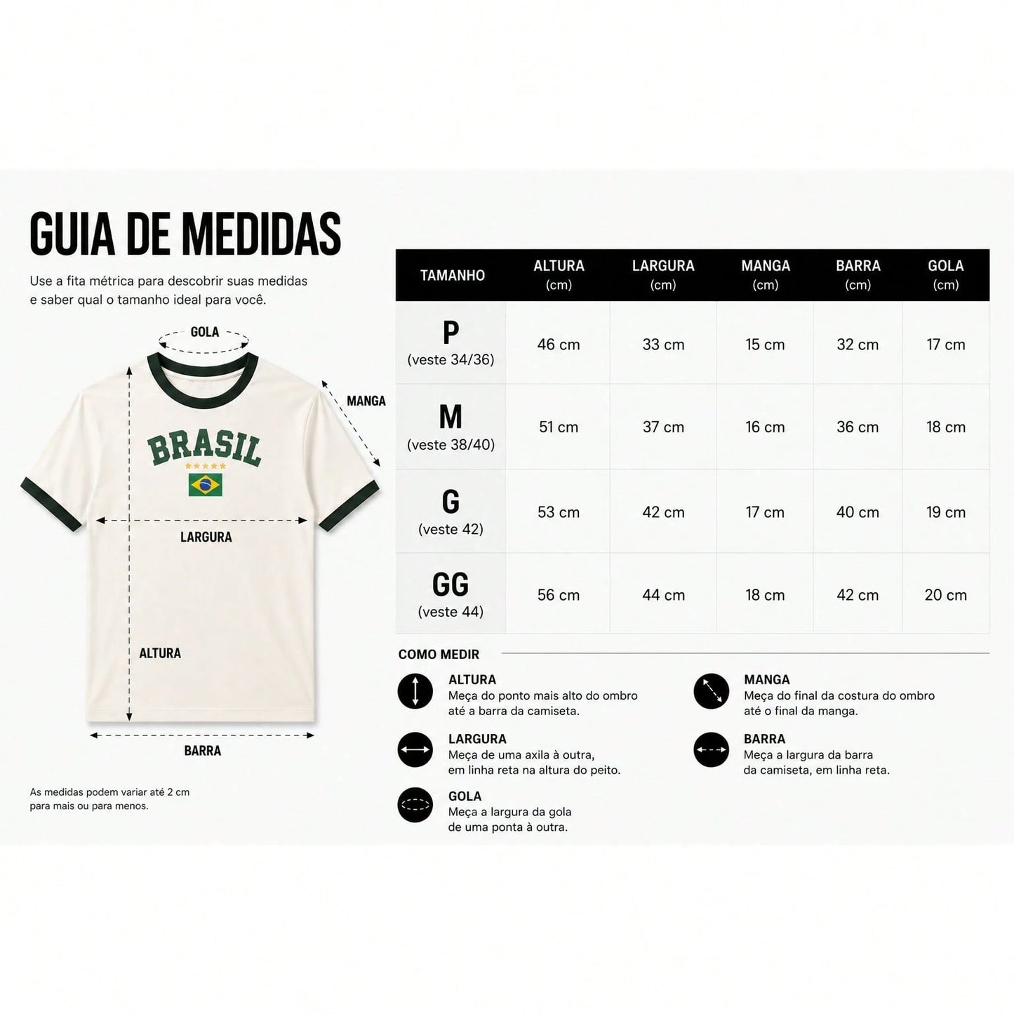 Camiseta Feminina Bordada BabyTee Brasil