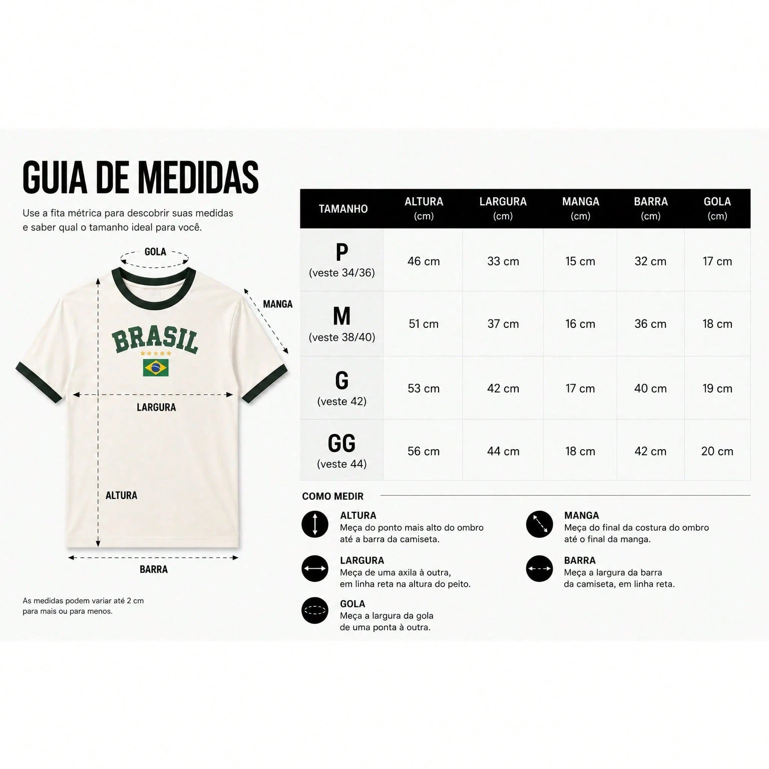 Camiseta Feminina Bordada BabyTee Brasil