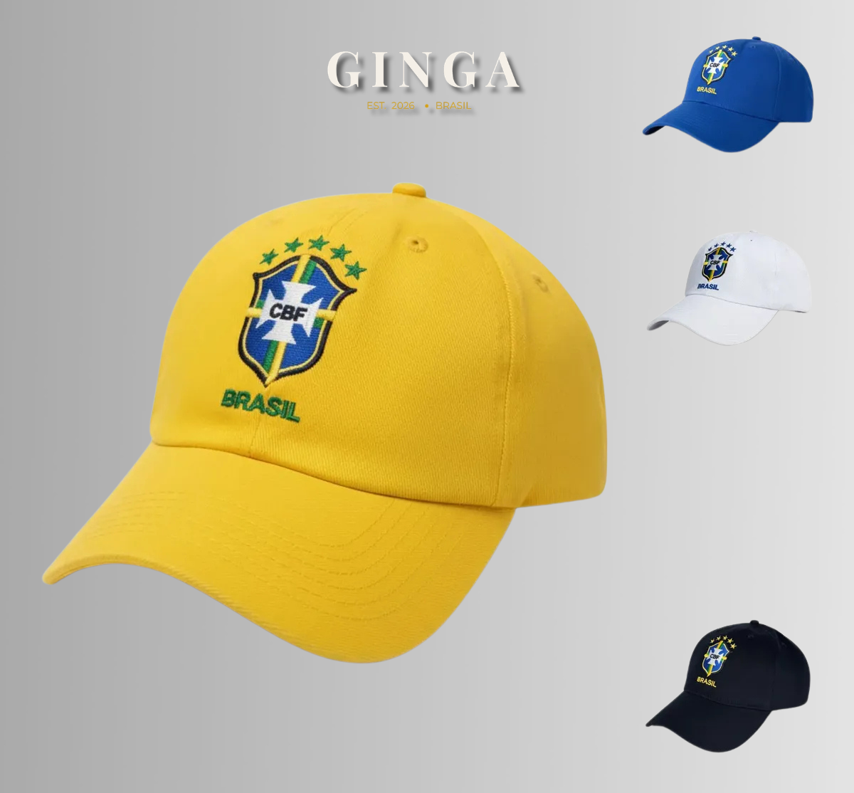 GINGA — Boné Escudo Brasil