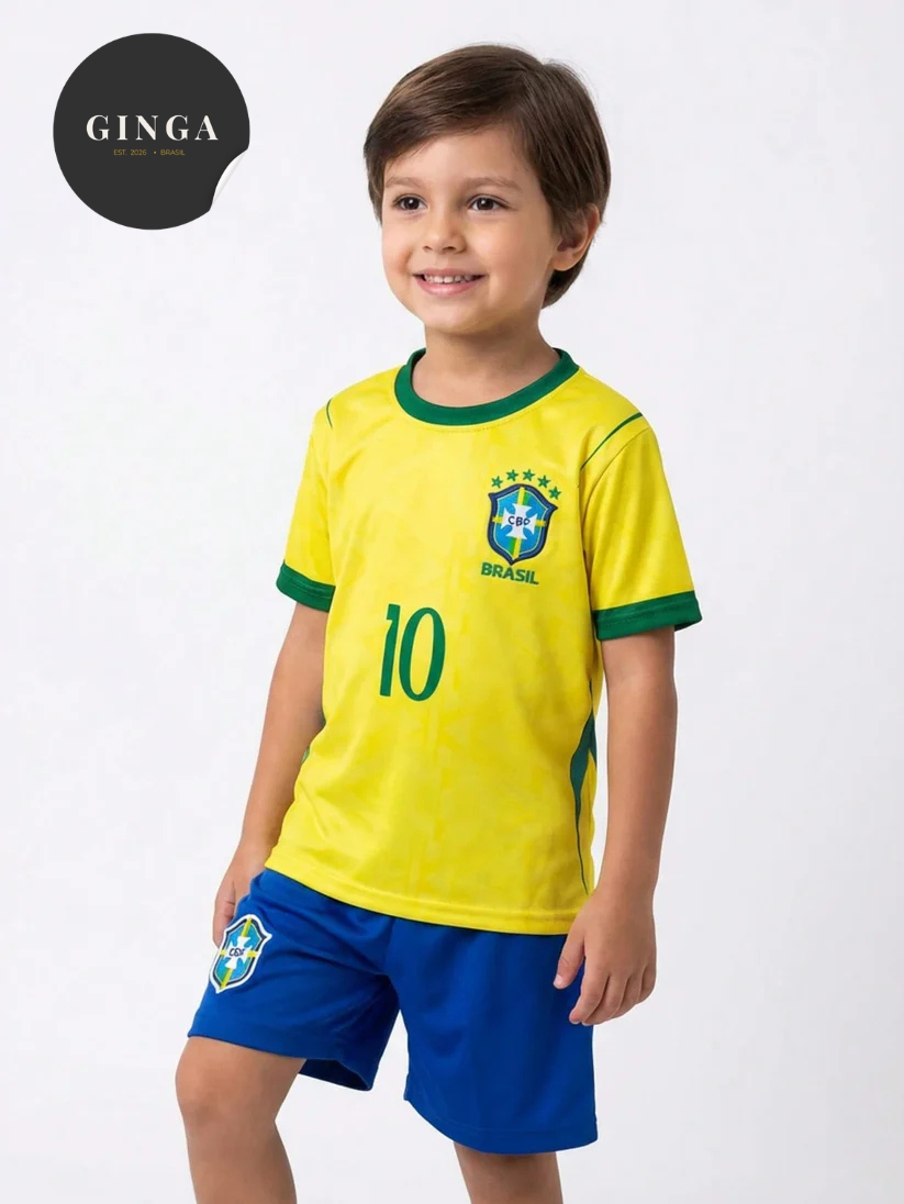 Kids — Conjunto Infantil Seleção Brasileira Número 10