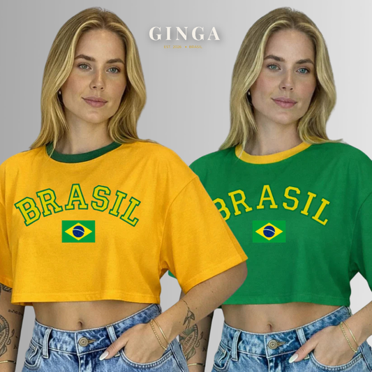 Garota de Ipanema — Combo Cropped Brasil em Dobro