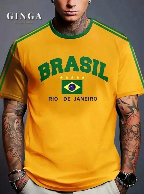 Oversized — Camisetão Rio Canarinho
