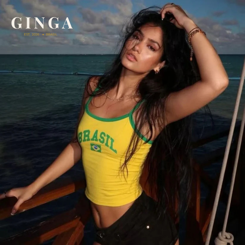 Garota de Ipanema — Regata Verde & Amarelo Brasil