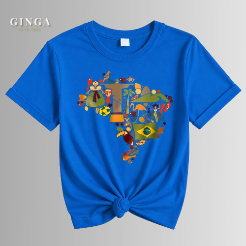Camiseta Feminina - Viagem Pelo Brasil
