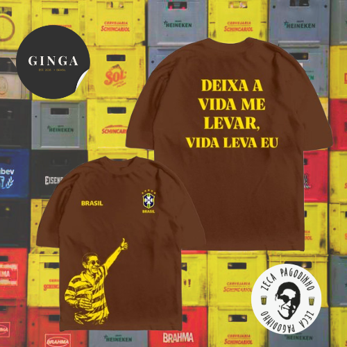 Brasilidades — Camisetão Deixa a Vida Me Levar