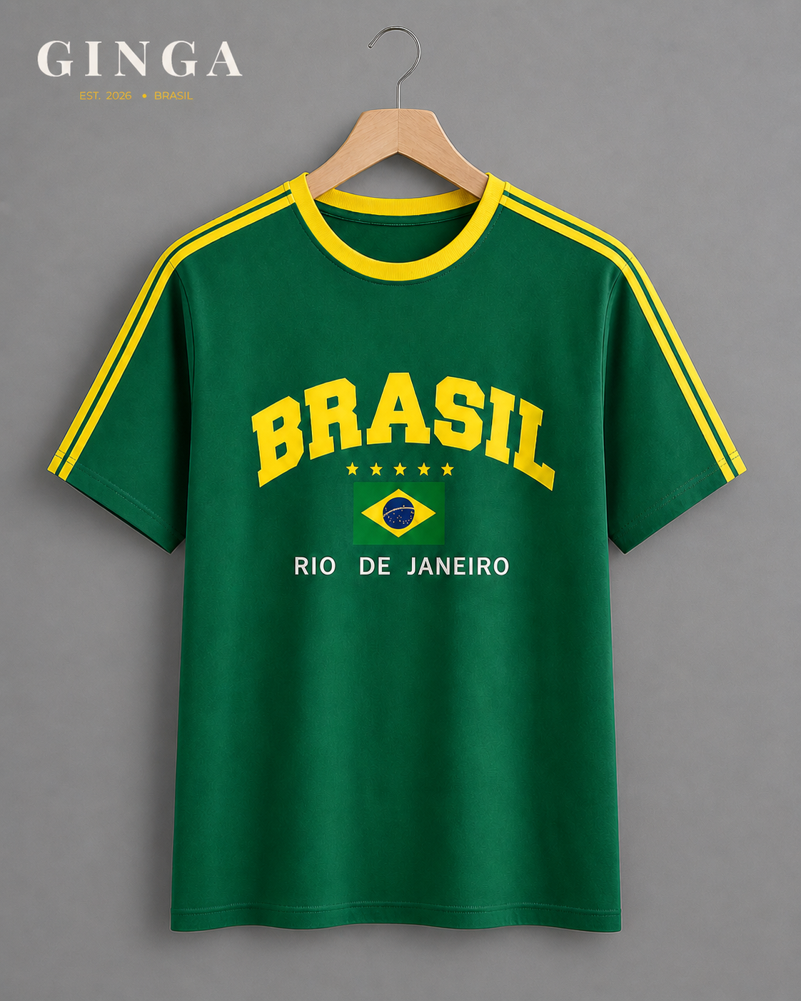 Oversized — Camisetão Rio Canarinho