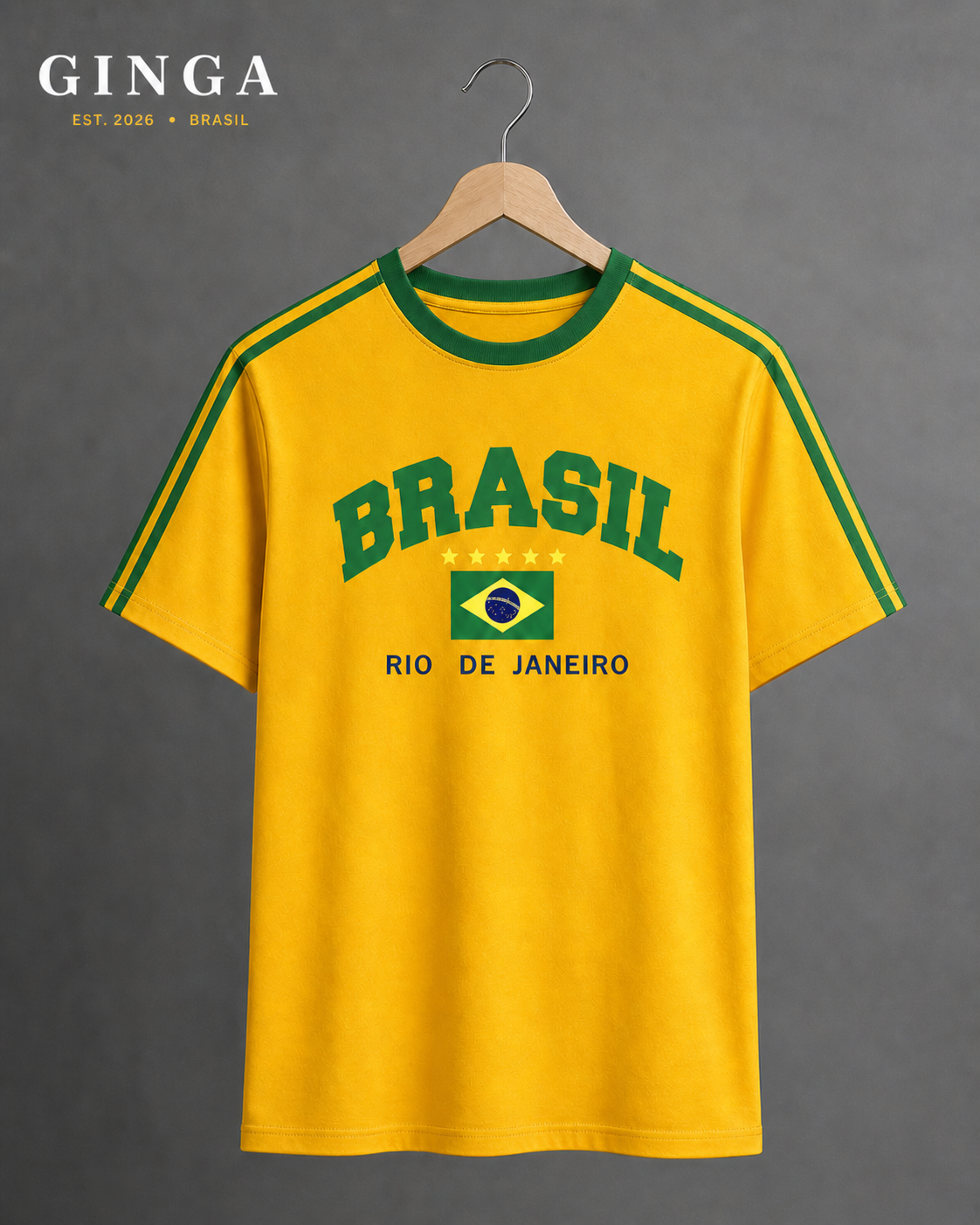 Oversized — Camisetão Rio Canarinho