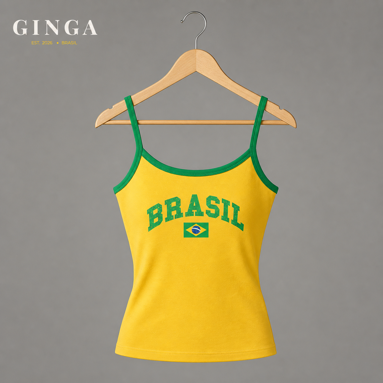 Garota de Ipanema — Regata Verde & Amarelo Brasil