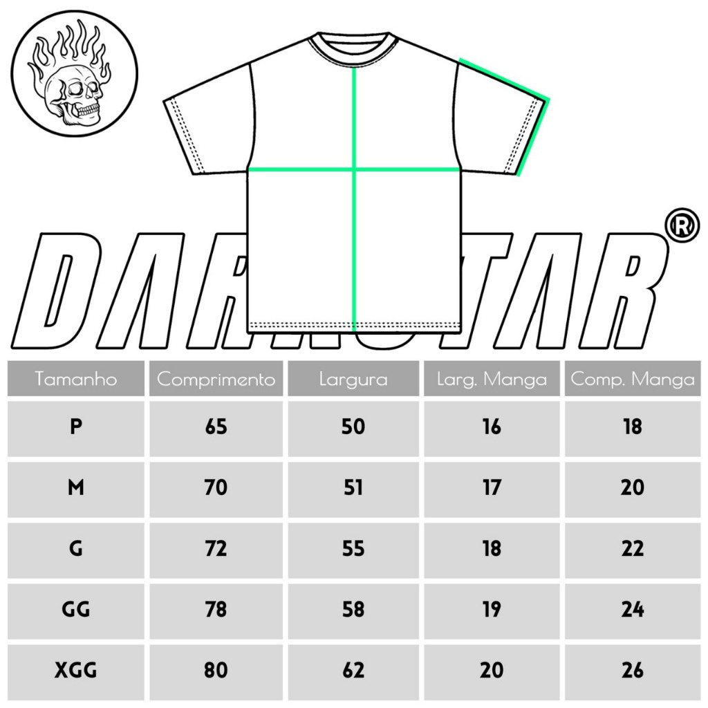 *EDIÇÃO LIMITADA* Camiseta T-Shirt Premium 100% algodão DARKSTAR "Copa do Mundo 2026 Brasil Edition"