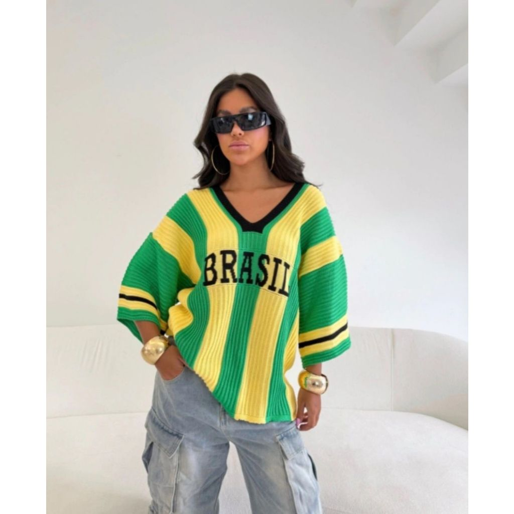Garota de Ipanema — Oversized Tricot Canarinha